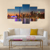 Toronto skyline at dusk Multi panel canvas wall art