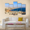 Panorama of Agadir, Morocco A view from the mountain Multi panel canvas wall art