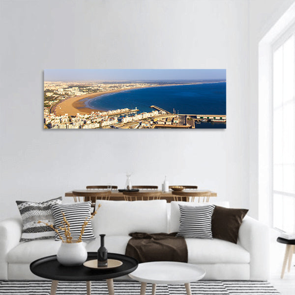 Agadir, Morocco A view from the mountain Panoramic Canvas Wall Art