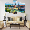 Scenic summer aerial view of the Old Town architecture Multi panel canvas wall art