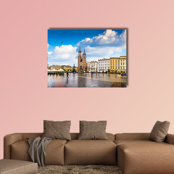 Krakow, Poland's historic center, a city with ancient architecture wall art