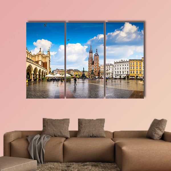 Krakow, Poland's historic center, a city with ancient architecture wall art