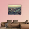 London rooftop view panorama at sunset with urban architectures wall art