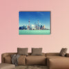 Shanghai skyline and sunny day multi panel canvas wall art