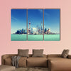 Shanghai skyline and sunny day multi panel canvas wall art