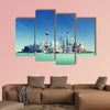 Shanghai skyline and sunny day multi panel canvas wall art