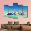 Shanghai skyline and sunny day multi panel canvas wall art