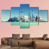 Shanghai skyline and sunny day multi panel canvas wall art