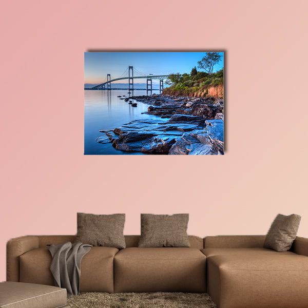 This is a long exposure HDR Bridge from Taylor multi panel canvas wall art
