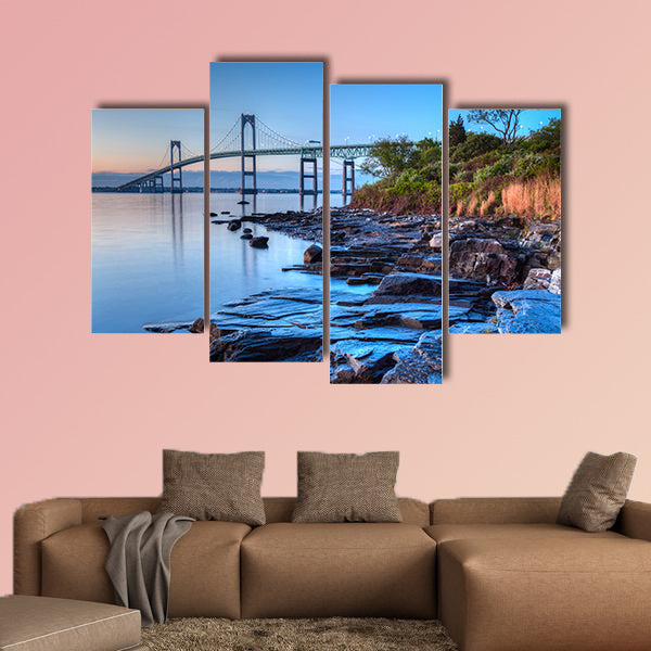 This is a long exposure HDR Bridge from Taylor multi panel canvas wall art