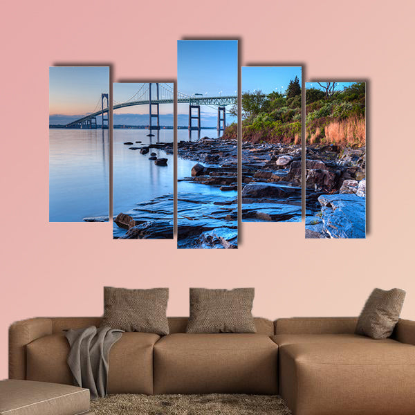 This is a long exposure HDR Bridge from Taylor multi panel canvas wall art