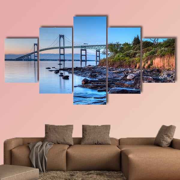 This is a long exposure HDR Bridge from Taylor multi panel canvas wall art