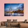 City of St. Louis skyline Image of St. Louis downtown Multi panel canvas wall art