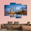 City of St. Louis skyline Image of St. Louis downtown Multi panel canvas wall art