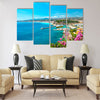 Nice city, french riviera, France Turquoise mediterranean sea Multi Panel Canvas Wall Art