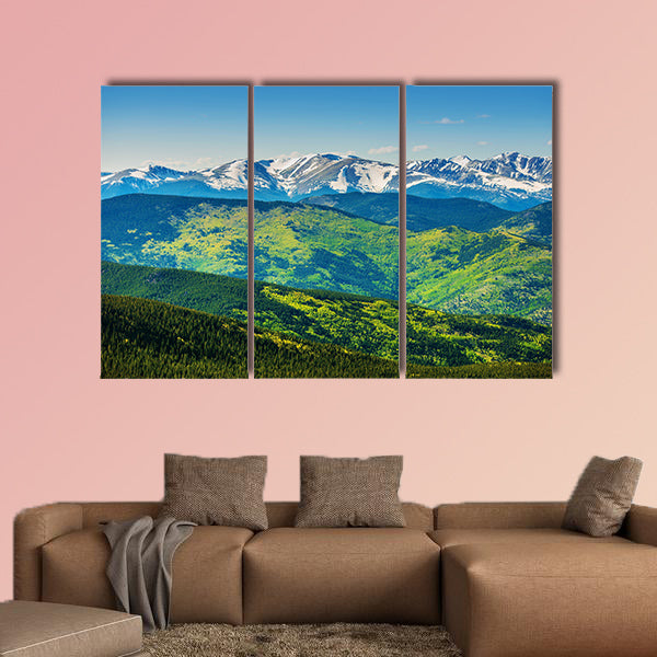 Scenic Mountains Panorama multi panel canvas wall art