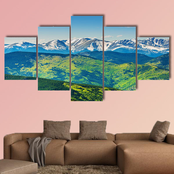 Scenic Mountains Panorama multi panel canvas wall art