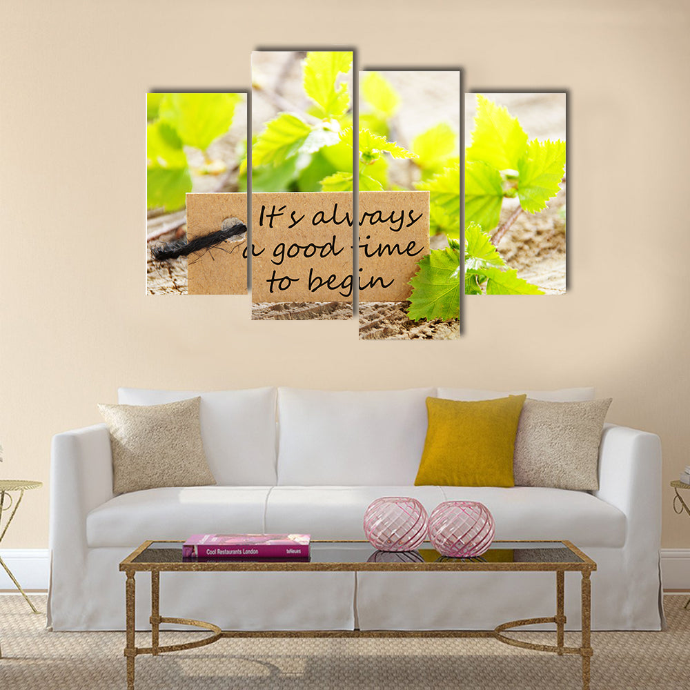 Its Always a Good Time to Begin Multi Panel Canvas Wall Art