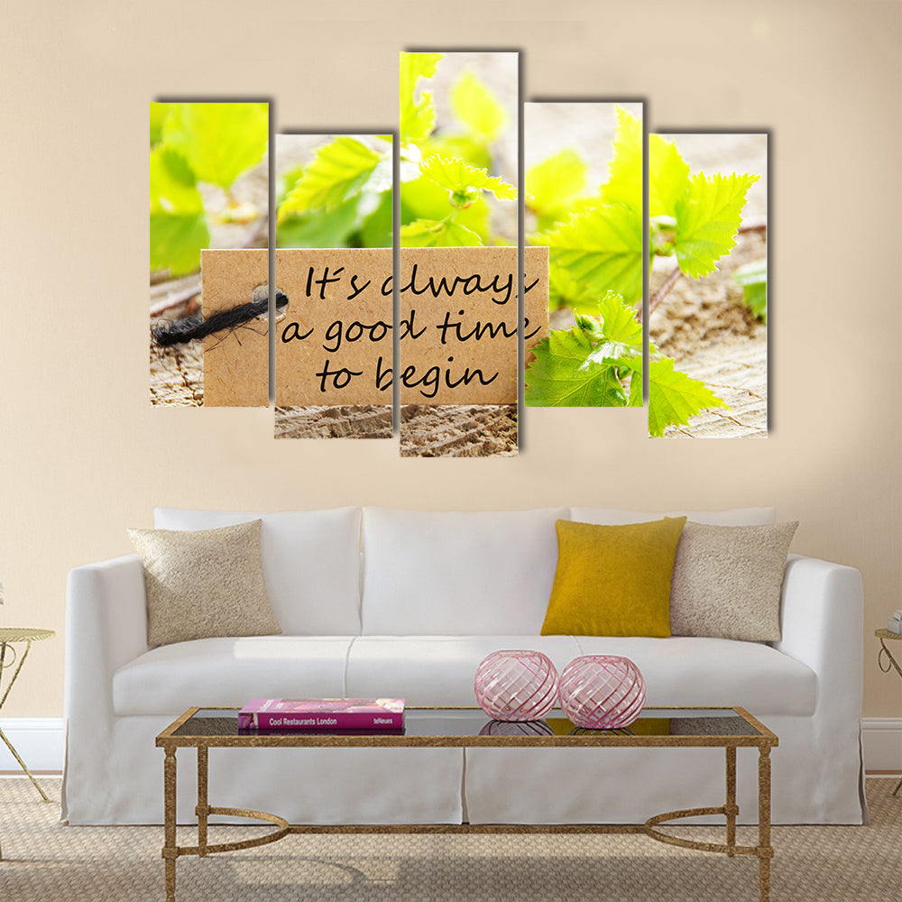 Its Always a Good Time to Begin Multi Panel Canvas Wall Art