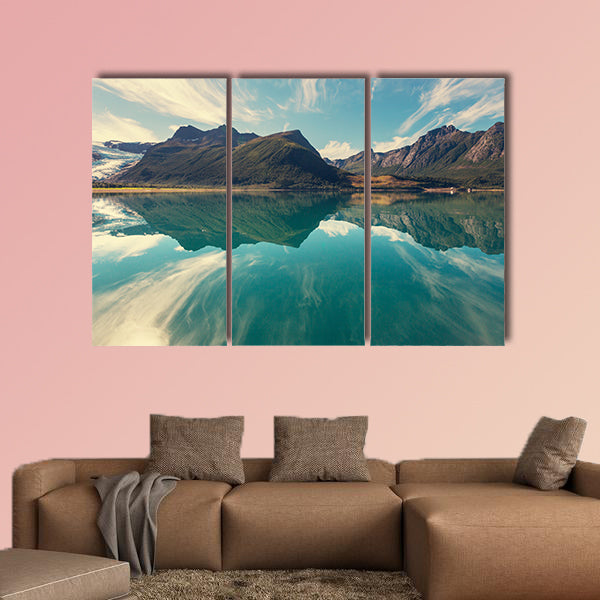 Svartisen Glacier in Norway multi panel canvas wall art