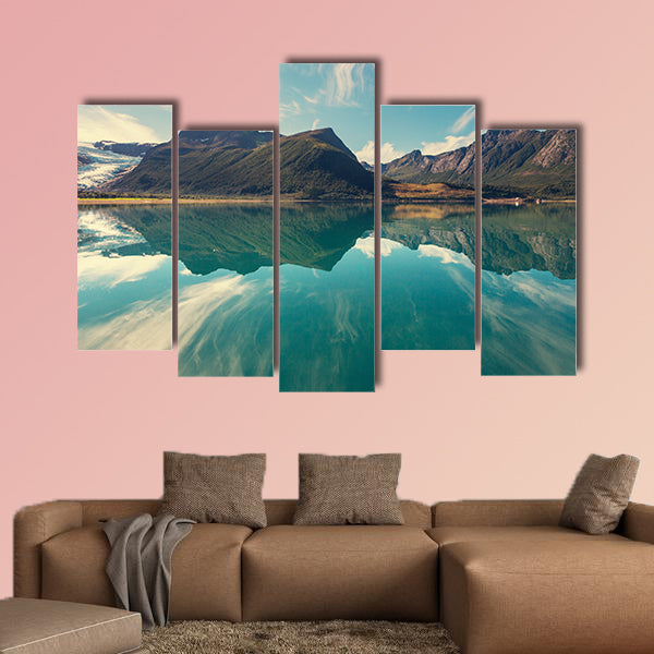 Svartisen Glacier in Norway multi panel canvas wall art