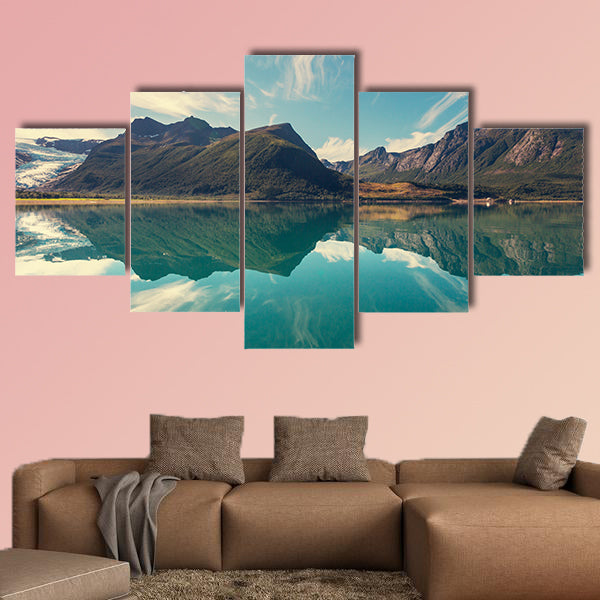 Svartisen Glacier in Norway multi panel canvas wall art