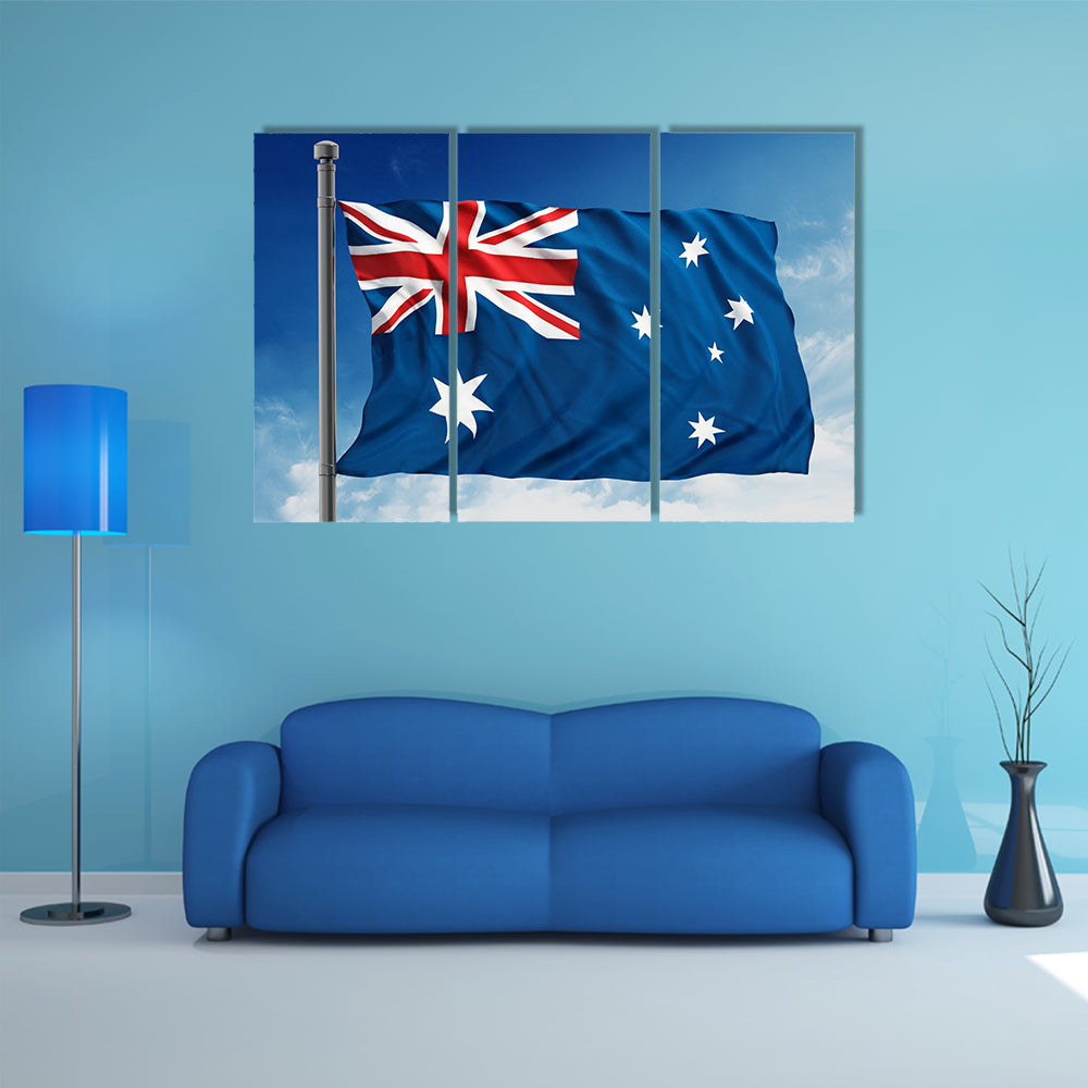 Flag of Australia Multi panel canvas wall art