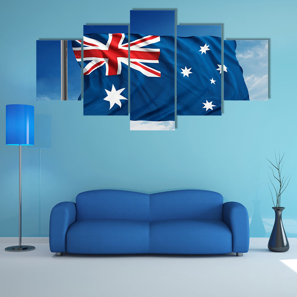 Flag of Australia Multi panel canvas wall art