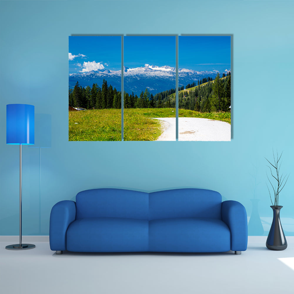 High mountains, large view in Alps Austria multi panel canvas wall art