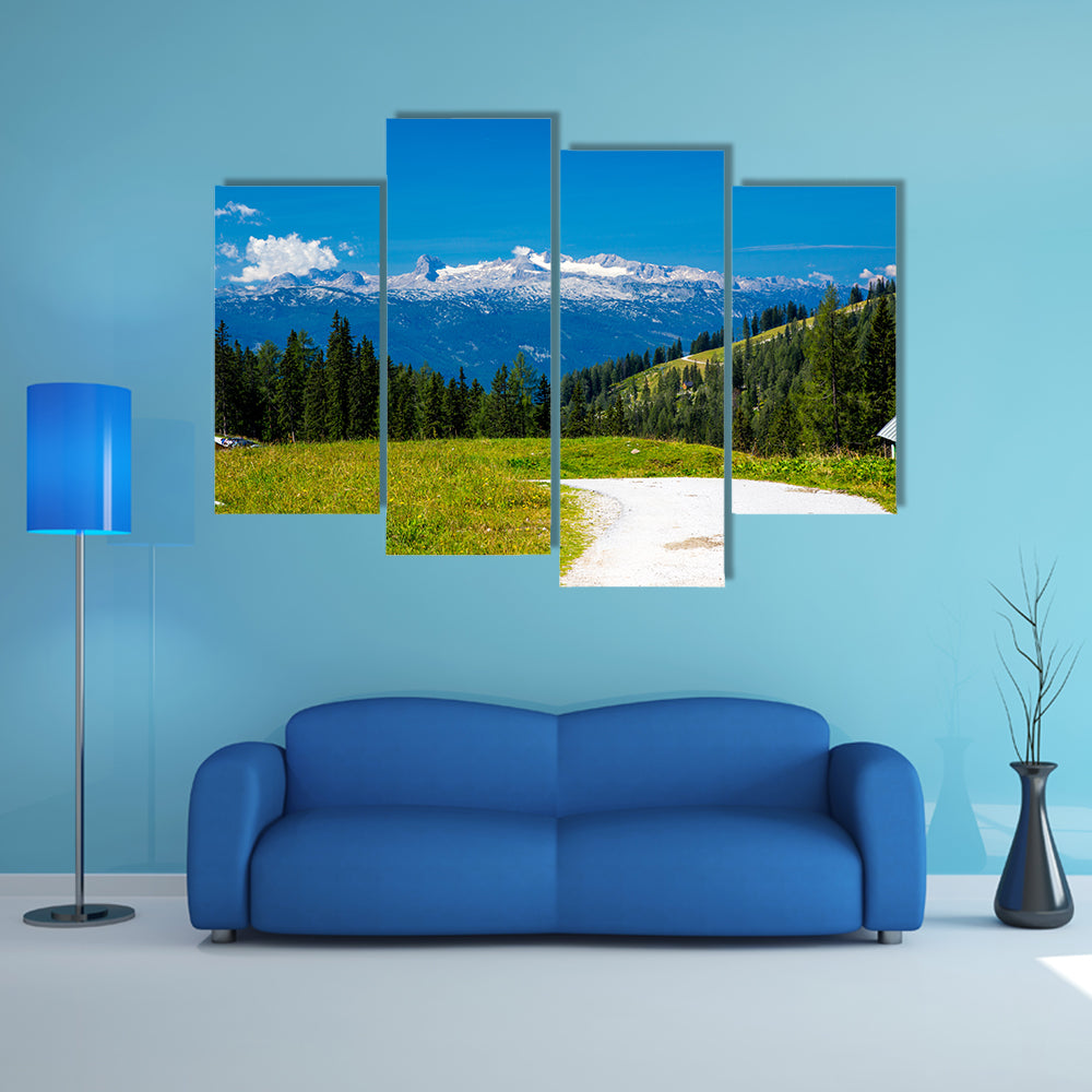 High mountains, large view in Alps Austria multi panel canvas wall art