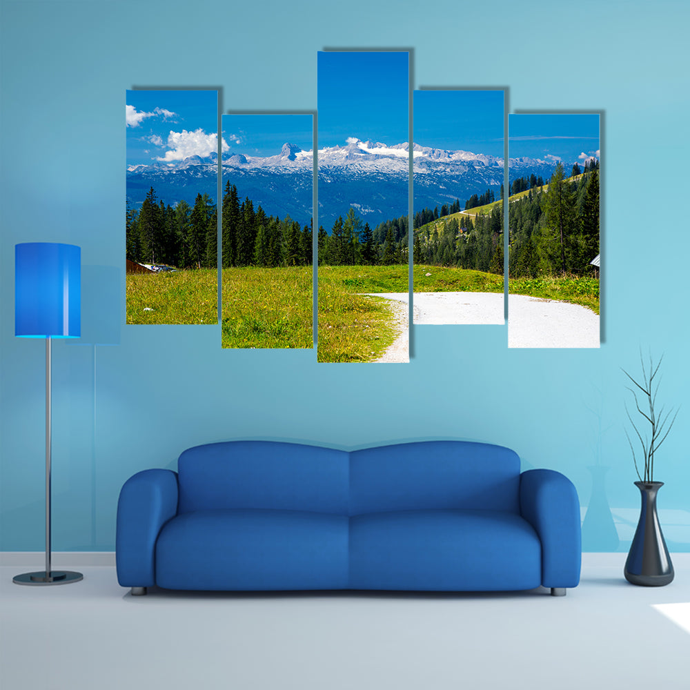 High mountains, large view in Alps Austria multi panel canvas wall art