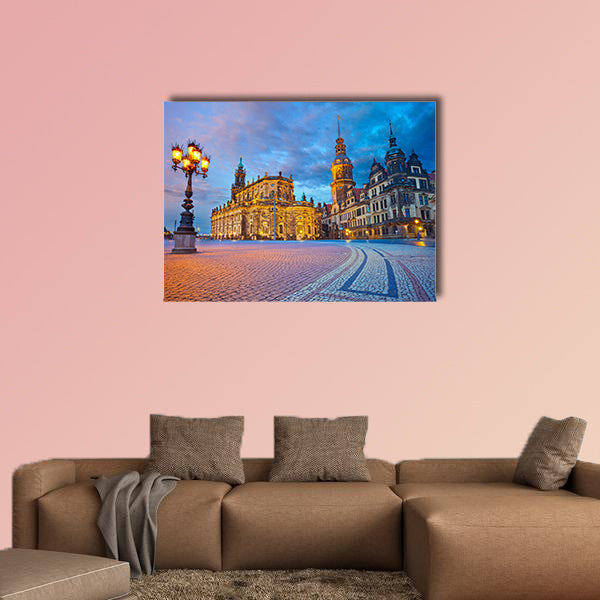 Dresden Image of Dresden, Germany during twilight blue hour wall art