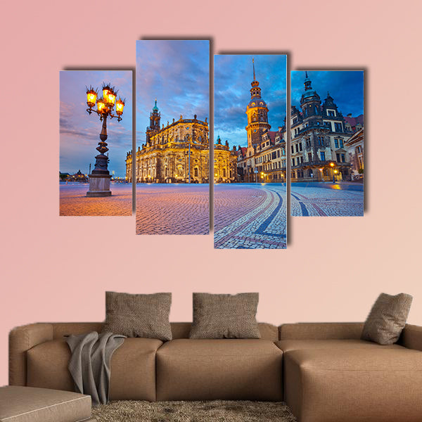 Dresden Image of Dresden, Germany during twilight blue hour wall art