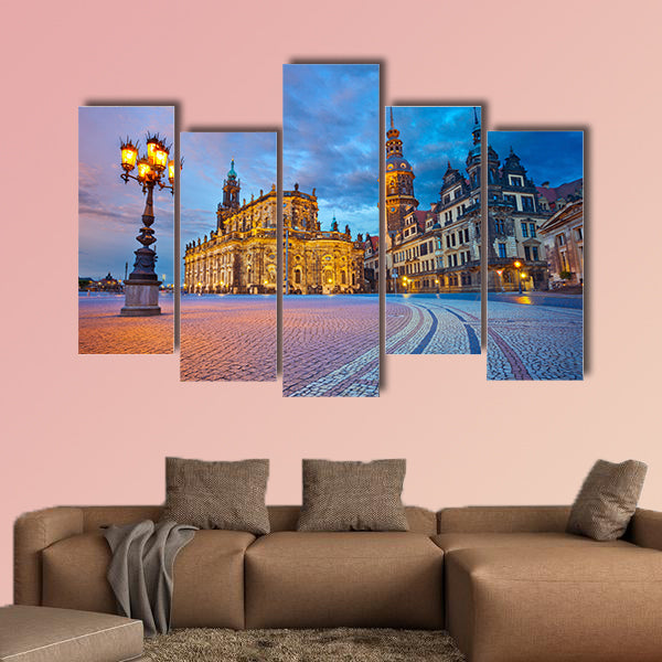 Dresden Image of Dresden, Germany during twilight blue hour wall art