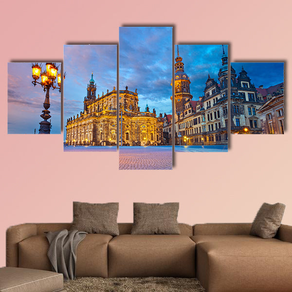 Dresden Image of Dresden, Germany during twilight blue hour wall art
