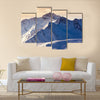 Fantastic evening winter landscape. Colorful overcast sky Multi panel canvas wall art