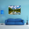 Skyline of downtown Atlanta, Georgia from Piedmont Park multi panel canvas wall art