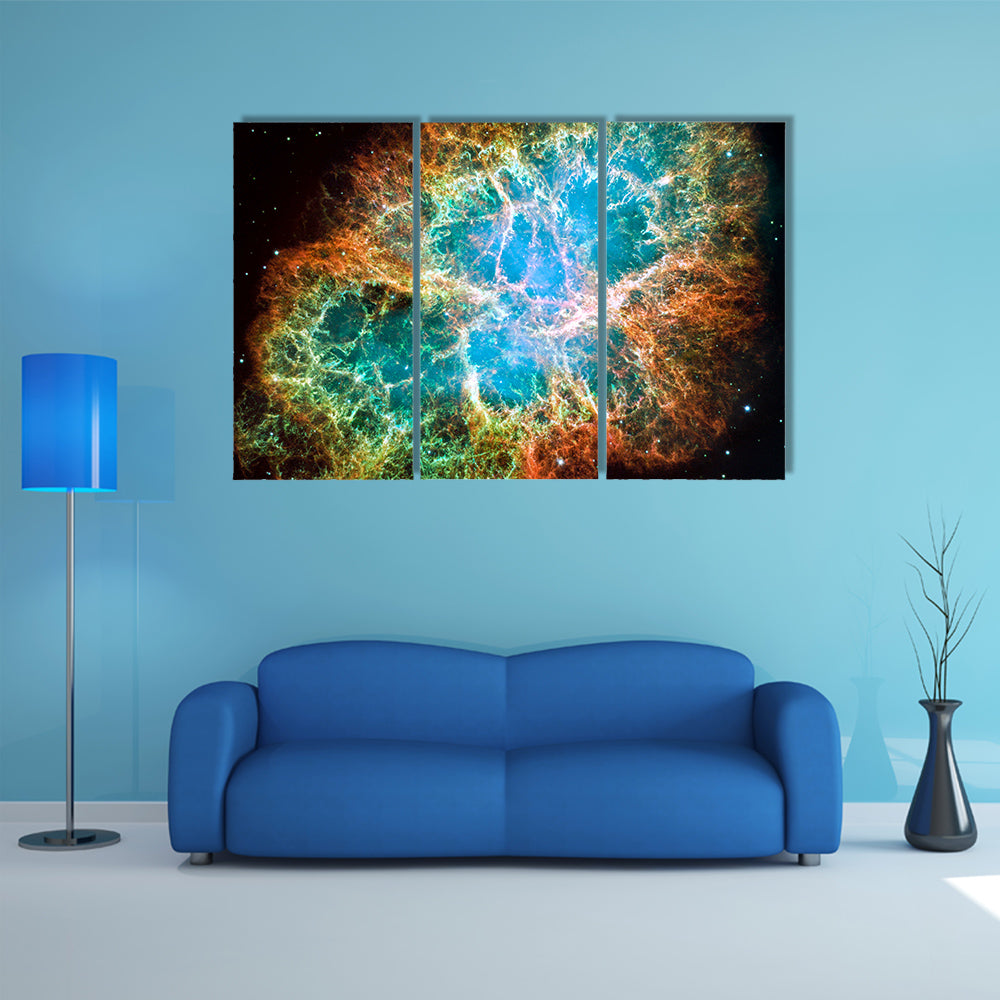 A Remnant Of Supernova In 1054 Multi Panel Canvas Wall Art