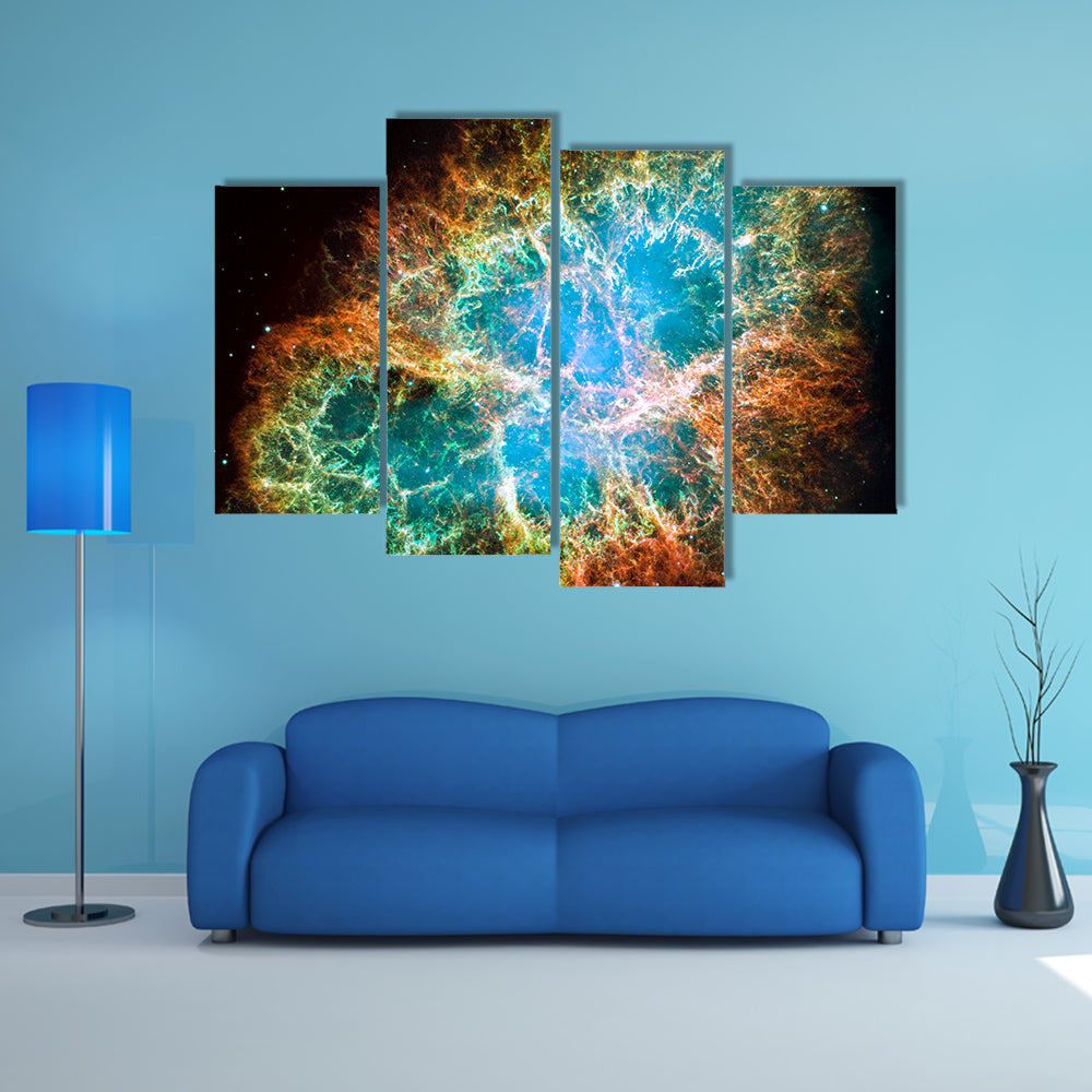 A Remnant Of Supernova In 1054 Multi Panel Canvas Wall Art
