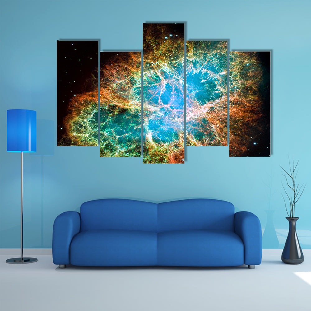 A Remnant Of Supernova In 1054 Multi Panel Canvas Wall Art