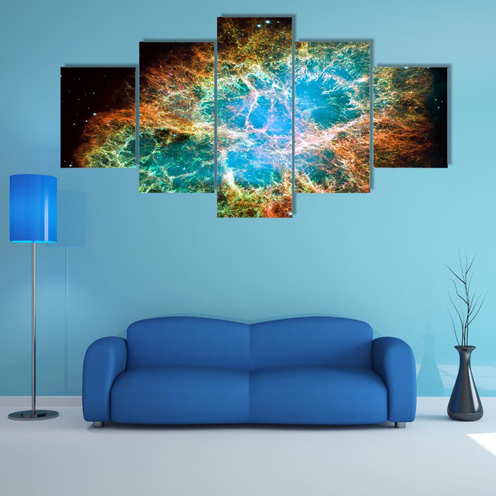 A Remnant Of Supernova In 1054 Multi Panel Canvas Wall Art