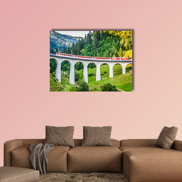 Swiss railway, Switzerland multi panel canvas wall art