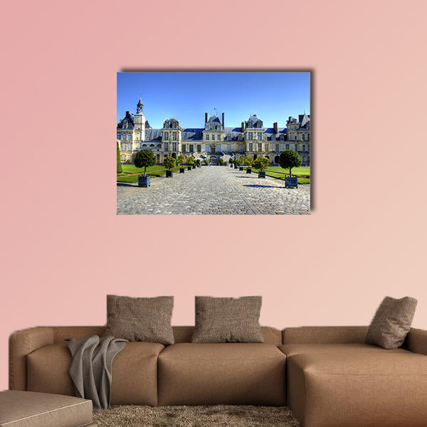 Chateau de Fontainebleau, France multi panel canvas wall art