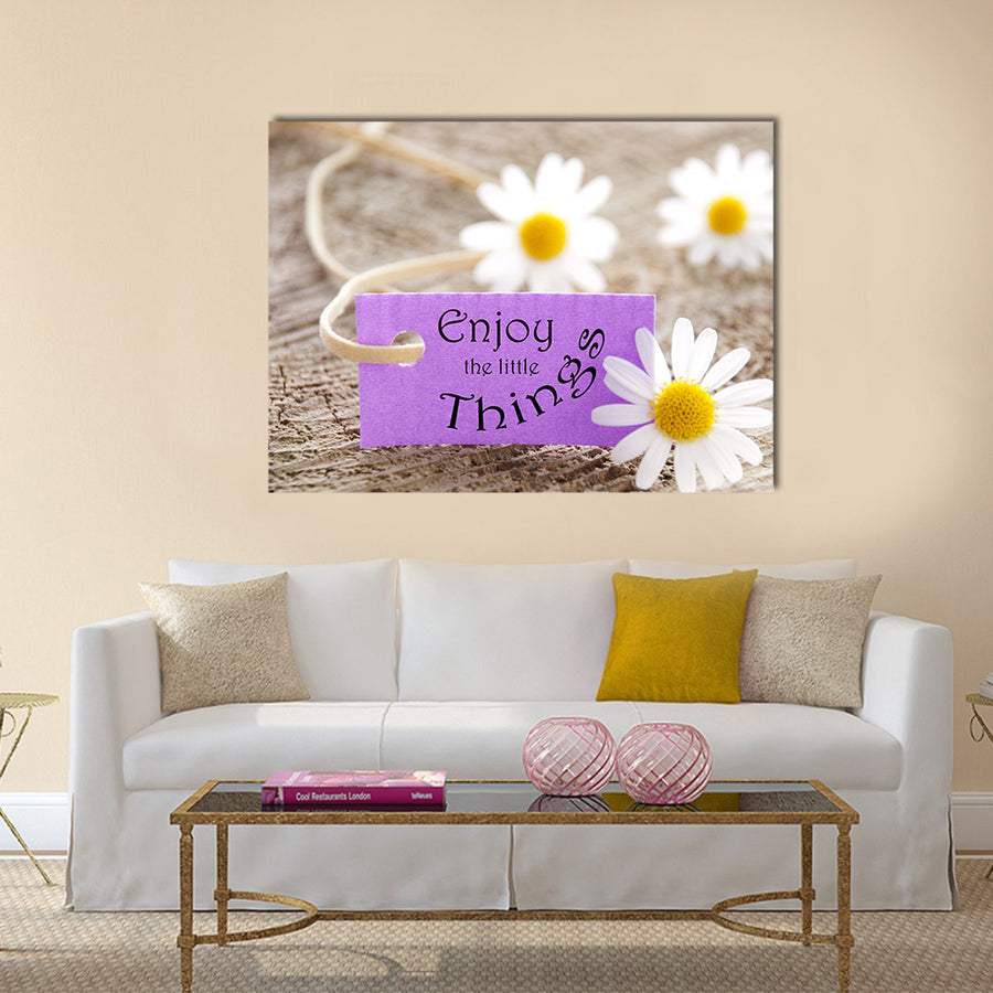 Enjoy the little Things Multi Panel Canvas Wall Art