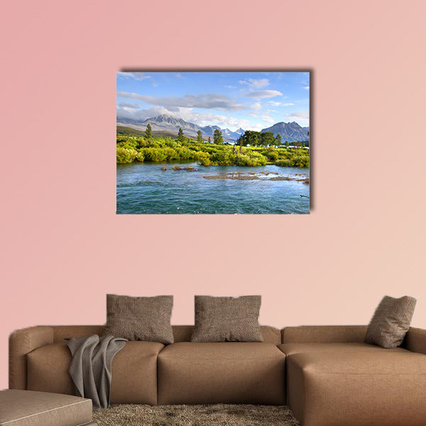 Lakes of Glacier national park multi panel canvas wall art