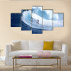 A Wave Surfing At The Sea, Great Port, Multi Panel Canvas Wall Art