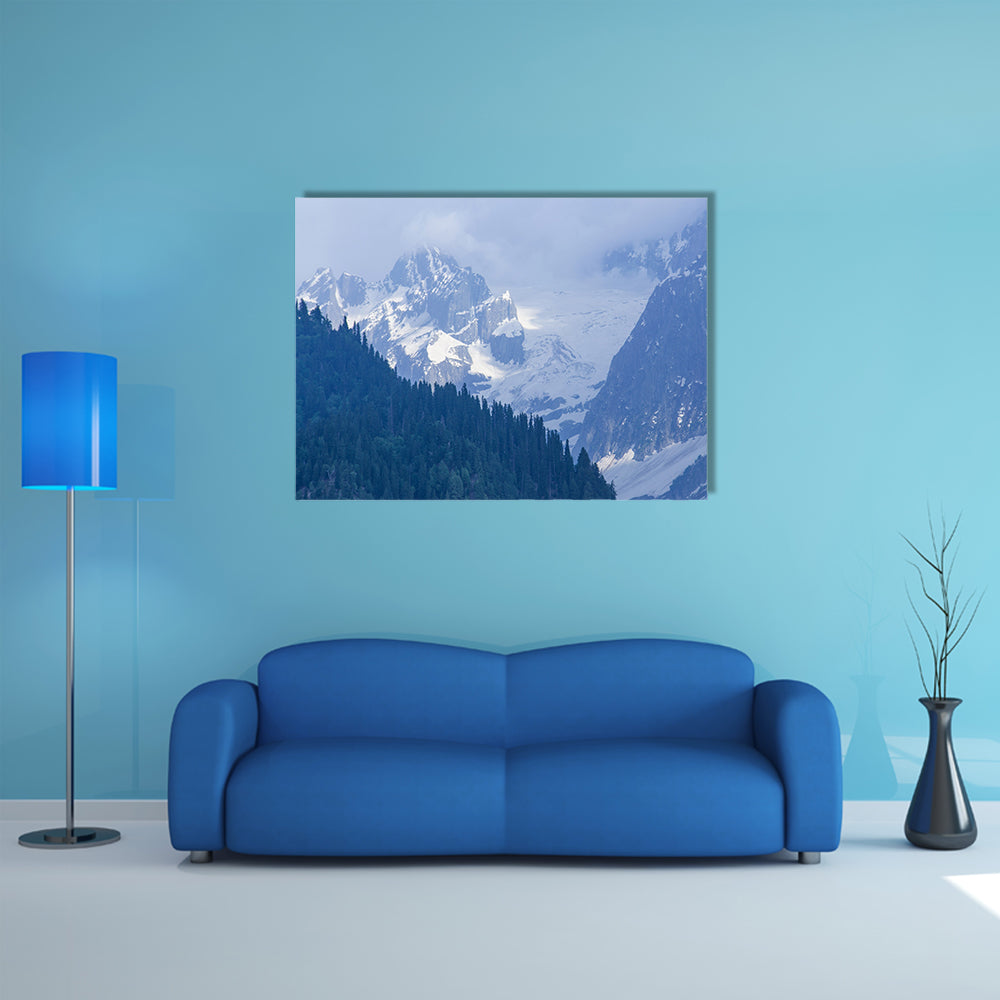 Rocky Mountains in Jammu and Kashmir Multi Panel Canvas Wall Art