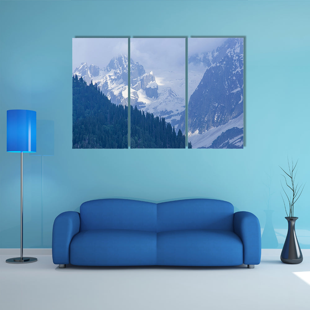 Rocky Mountains in Jammu and Kashmir Multi Panel Canvas Wall Art