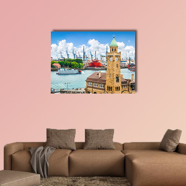 Famous Hamburger Landungsbruecken, St Pauli district, Germany wall art