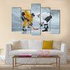 Ice hockey players on the ice Multi panel canvas wall art